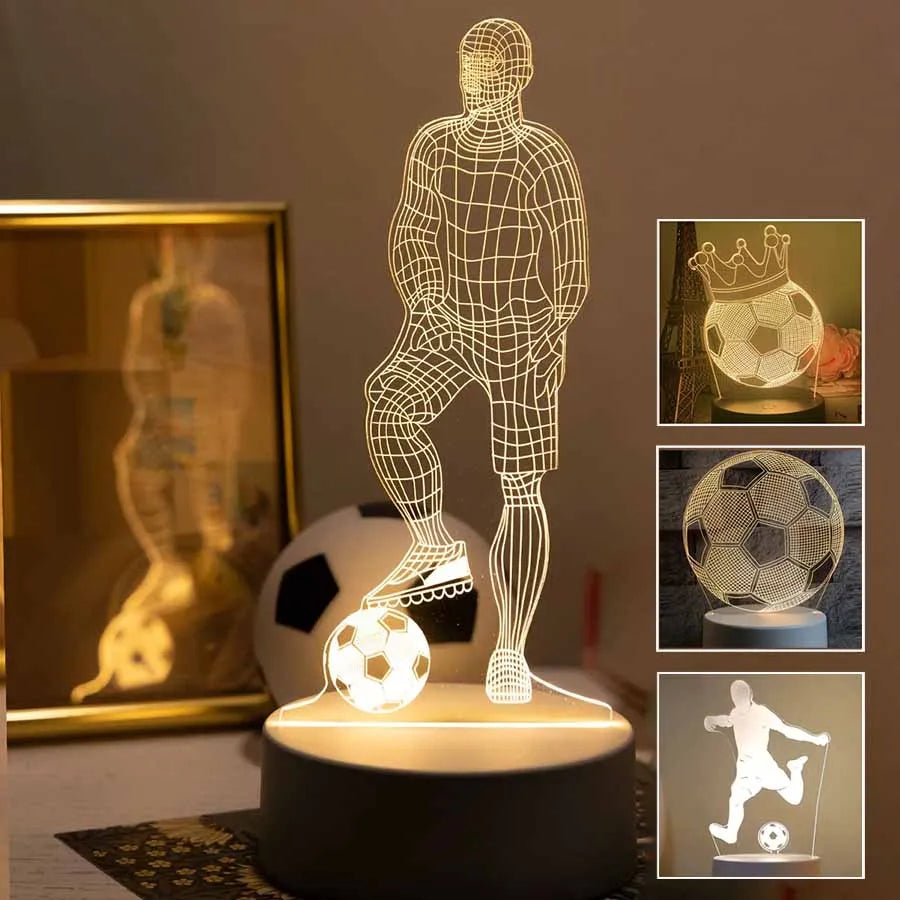 3D Football LED Table Lamp