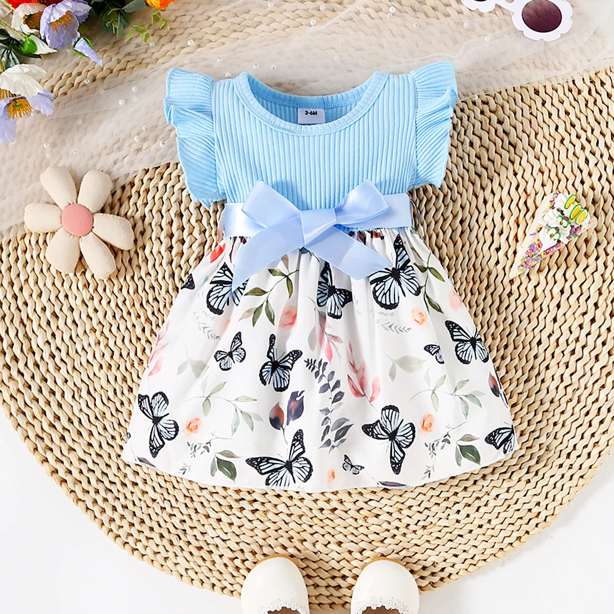 Baby Girl Polka Dot Butterfly Dress