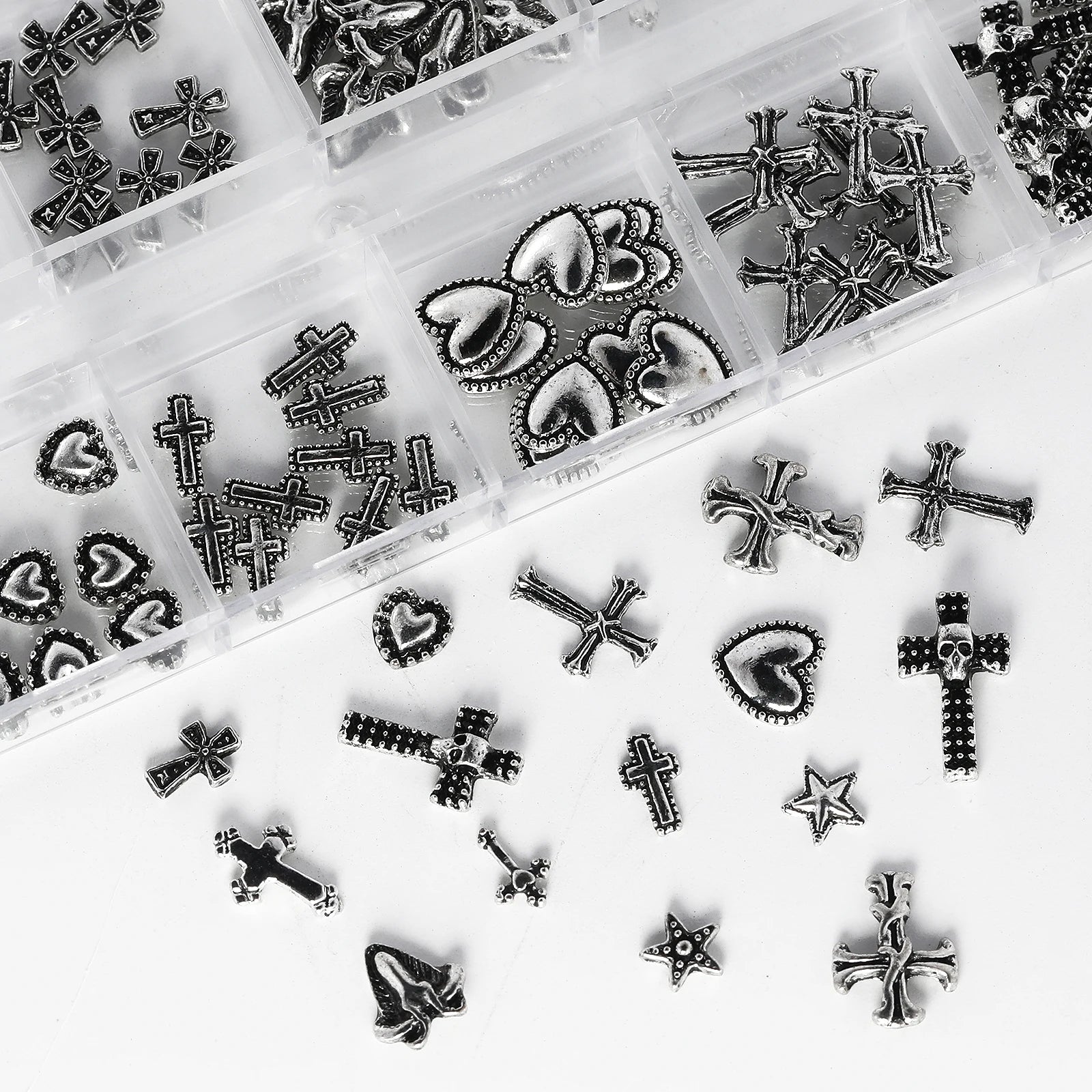 Gothic Punk 3D Nail Jewelry Set