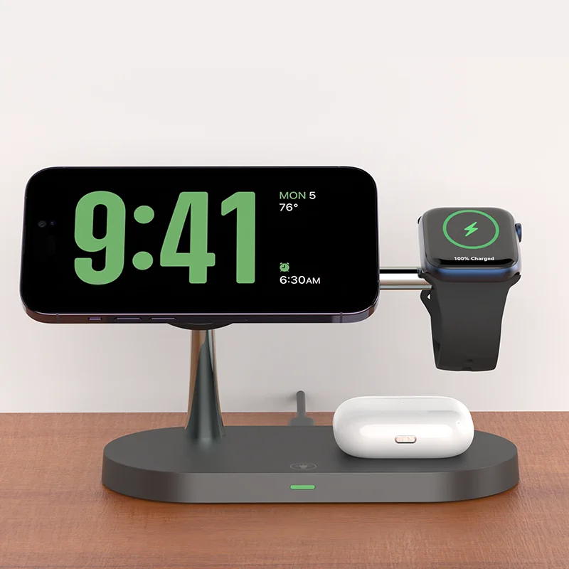3-in-1 Magnetic Wireless Charger Stand