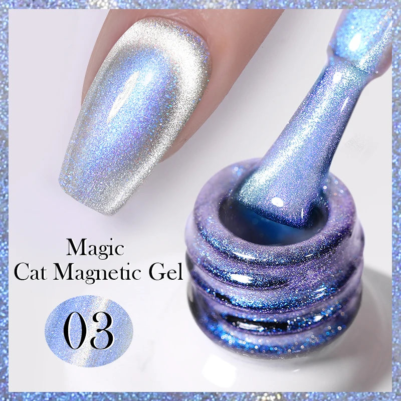Sparkling Magnetic Cat Eye Gel Polish