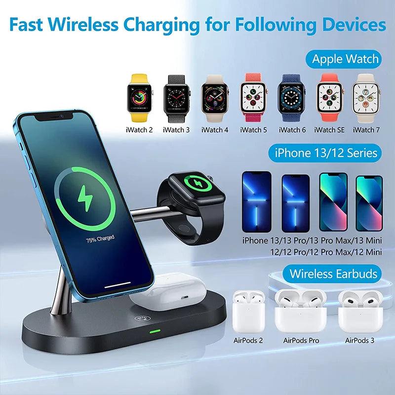 3-in-1 Magnetic Wireless Charger Stand