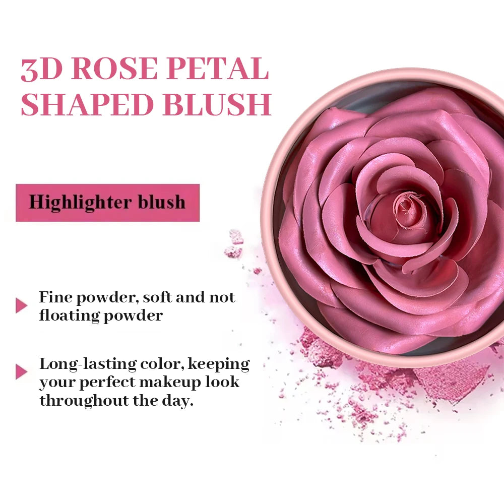 4-Color Rose Petal Waterproof Cream Blush