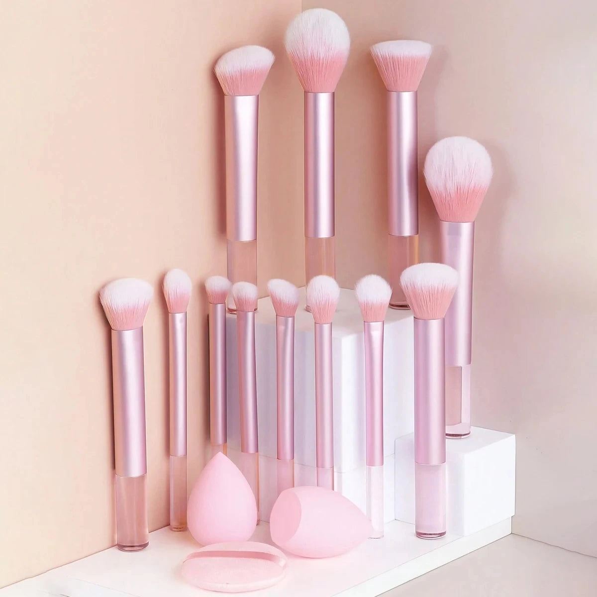 12-Piece Soft Synthetic Makeup Brush Set