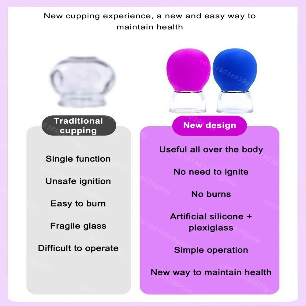 Silicone Facial Cupping Set