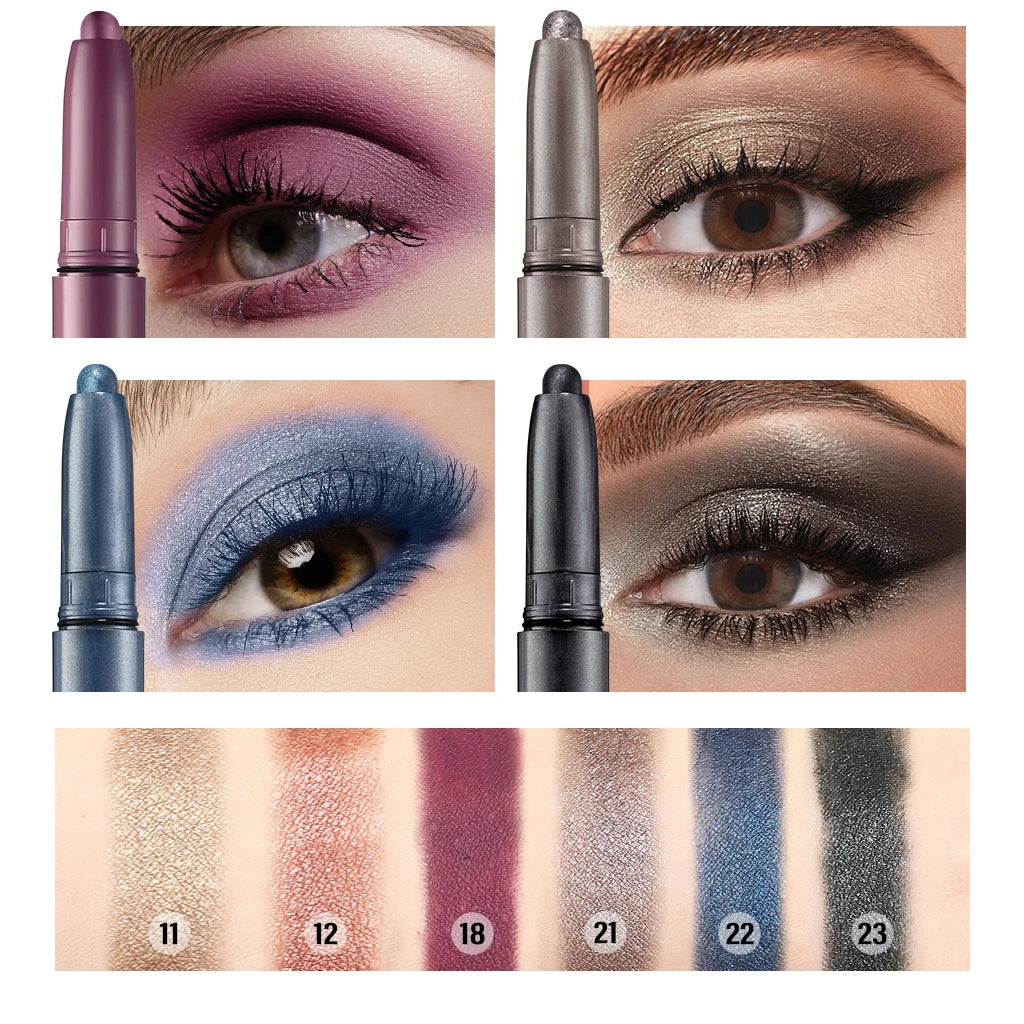 Metallic Grey-Blue Eyeshadow Stick