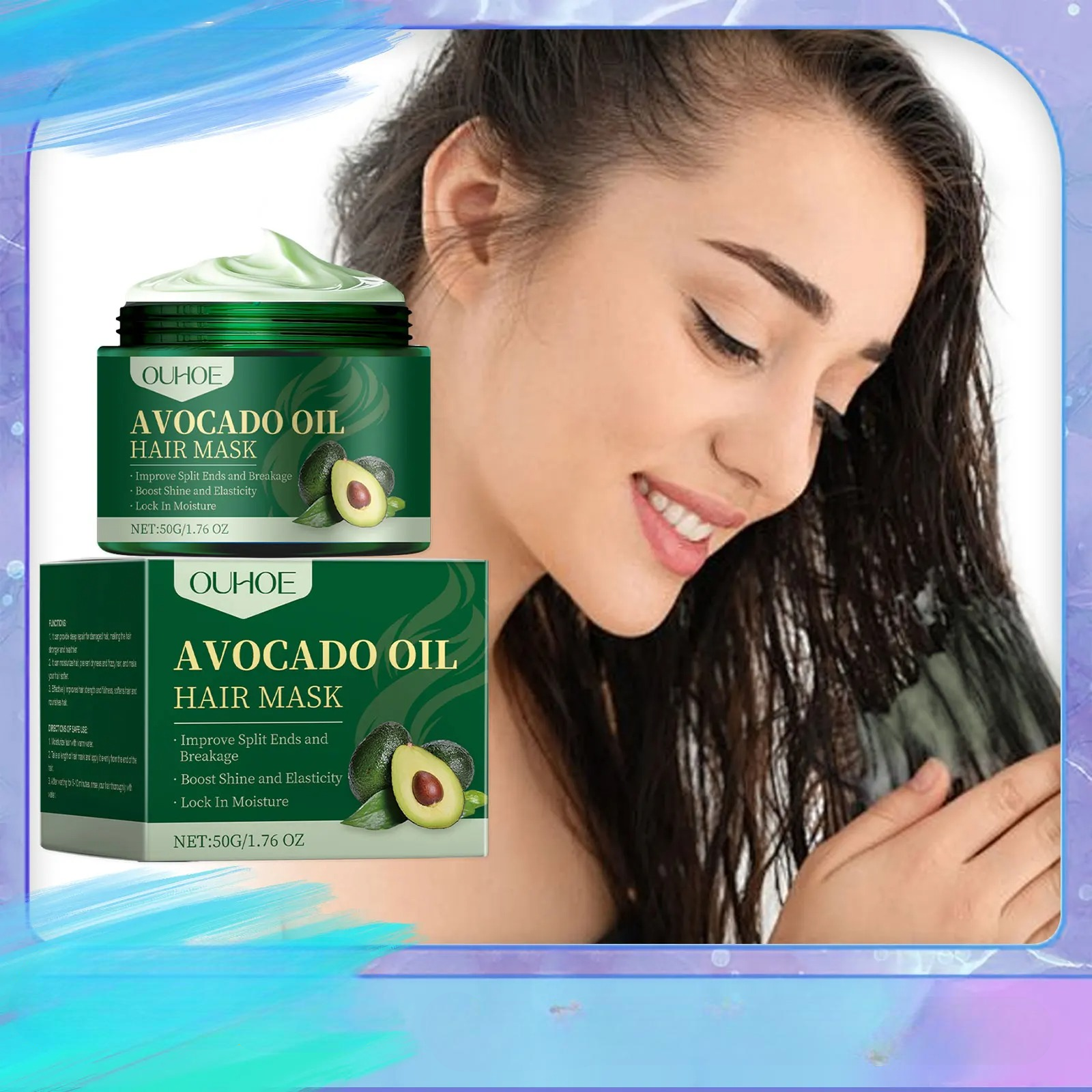 Avocado Oil Hair Mask Restores Dry