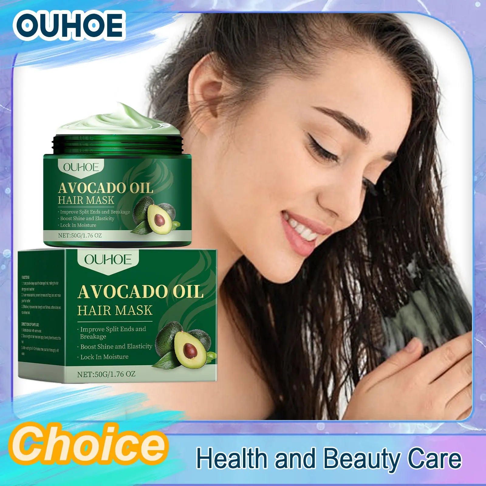 Avocado Oil Hair Mask Restores Dry