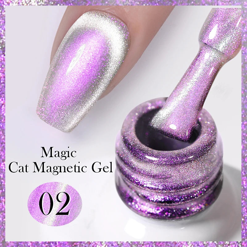 Sparkling Magnetic Cat Eye Gel Polish