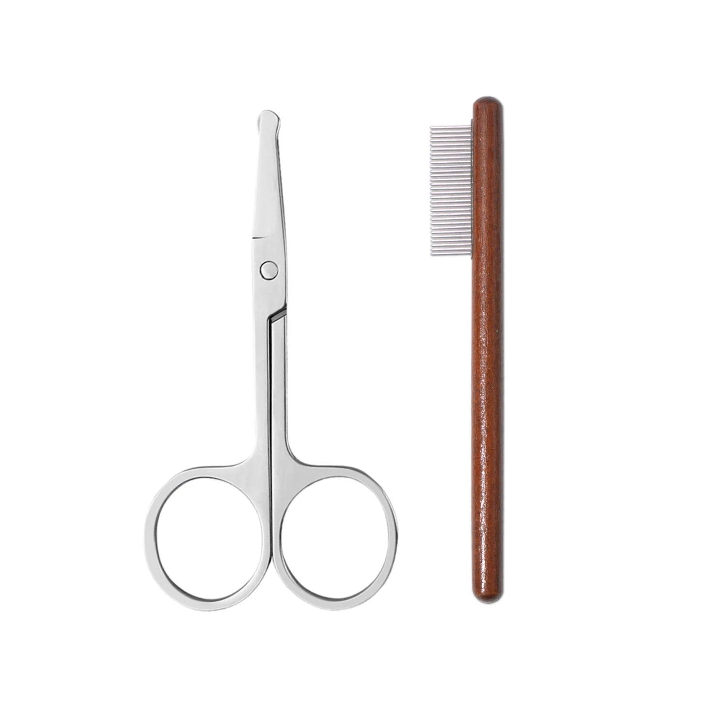 Wood Pet Facial Cleaning Comb