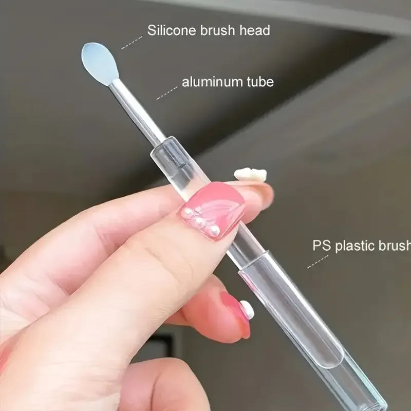 Portable Silicone Lip Applicator Brushes
