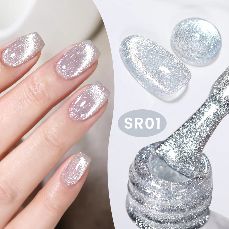 Sparkling Magnetic Cat Eye Gel Polish
