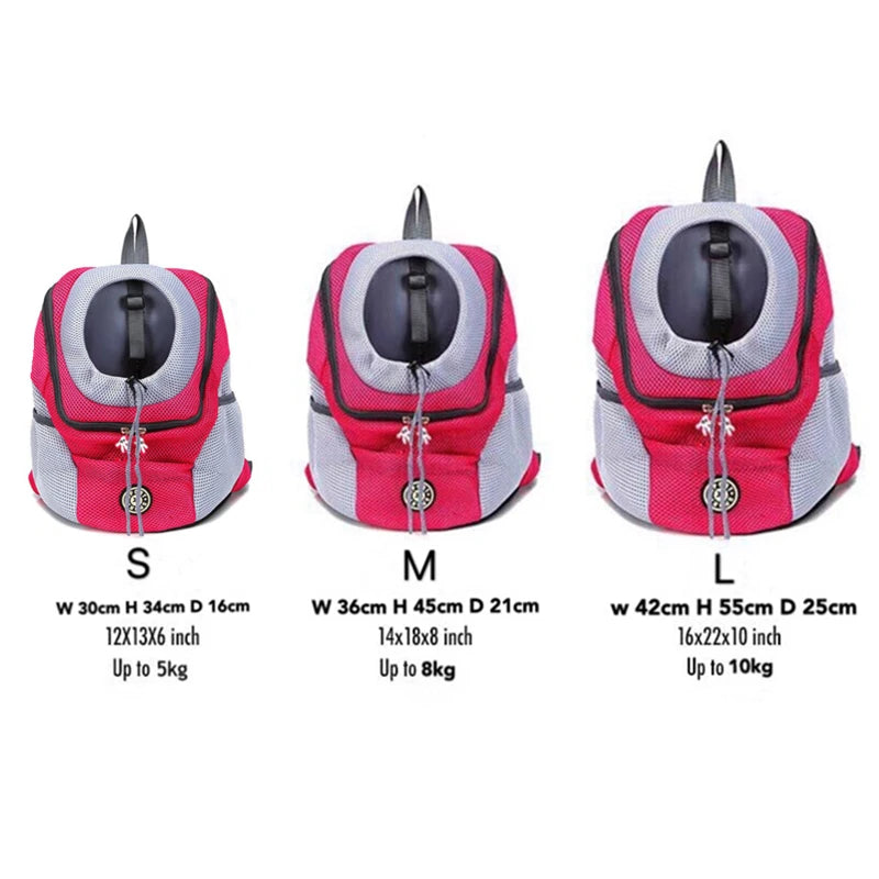 Double Shoulder Pet Carrier Backpack for Stylish and Convenient Travel