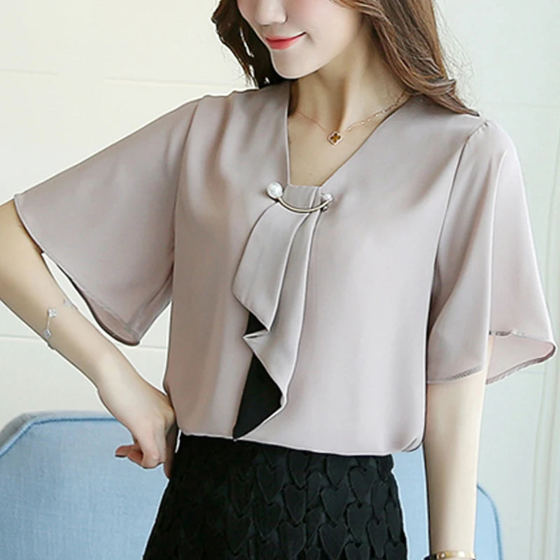 Chiffon Bow Blouse
