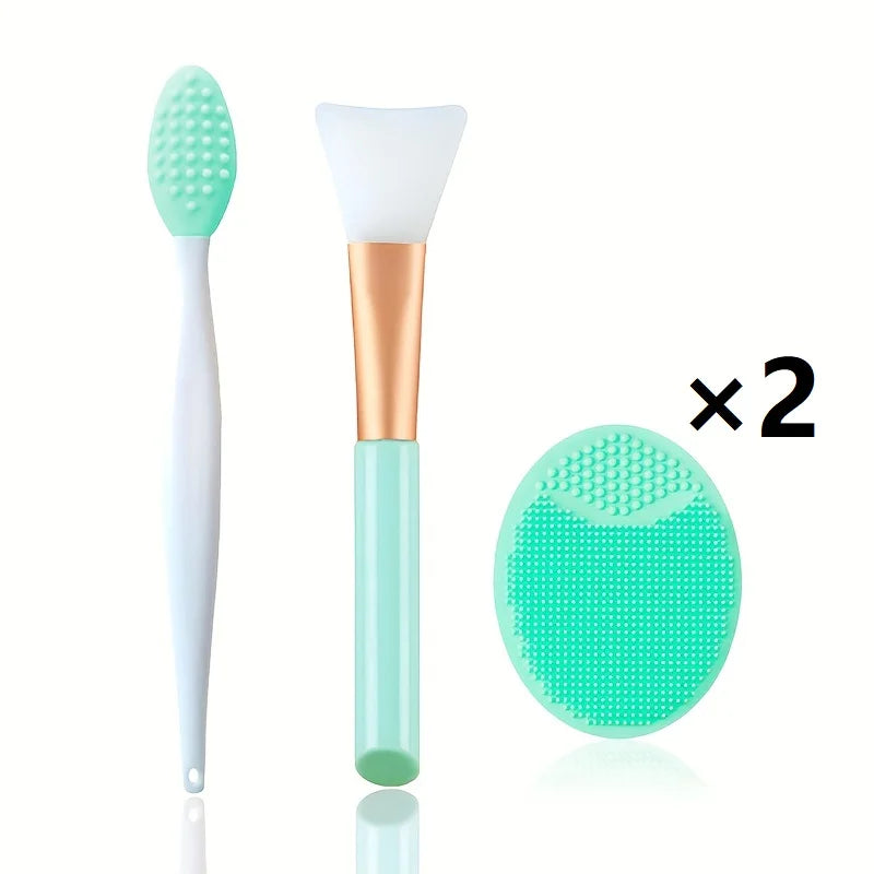6-Piece Silicone Face Brush Set