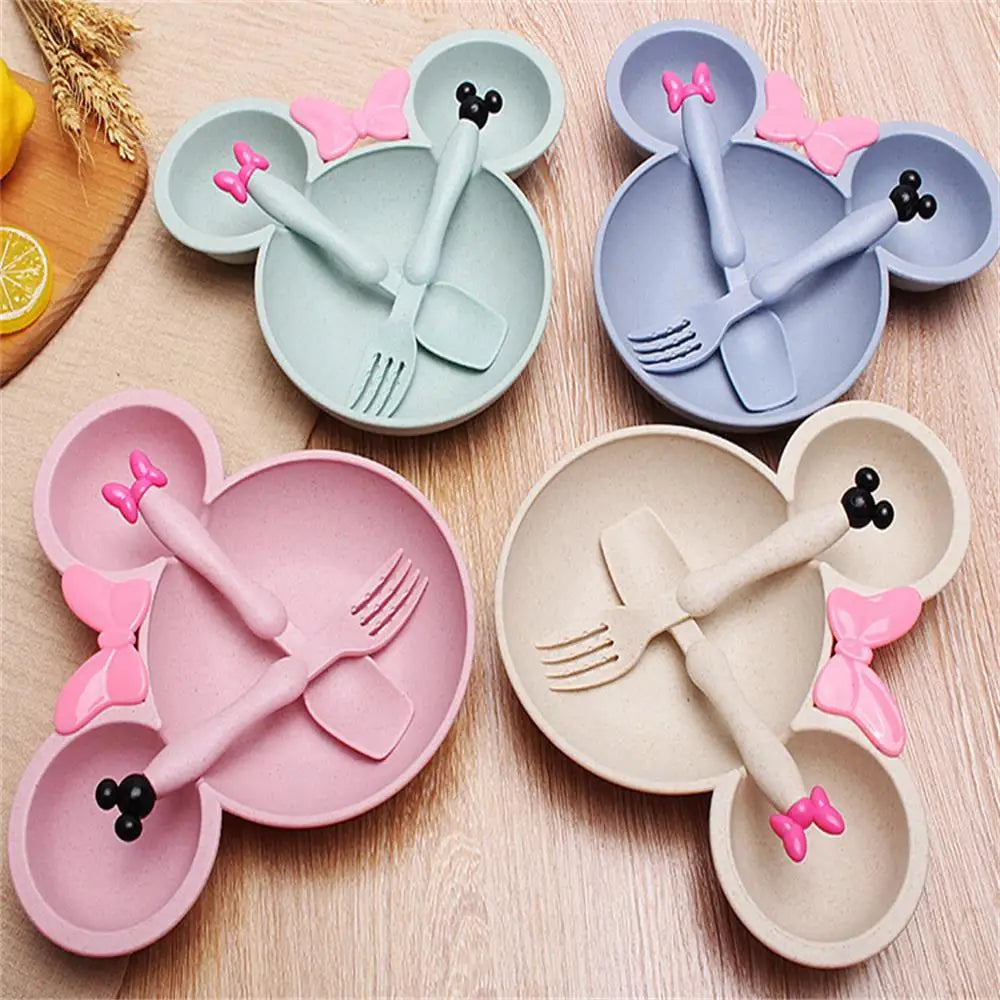 Eco-Friendly Wheat Straw Kids Tableware Set