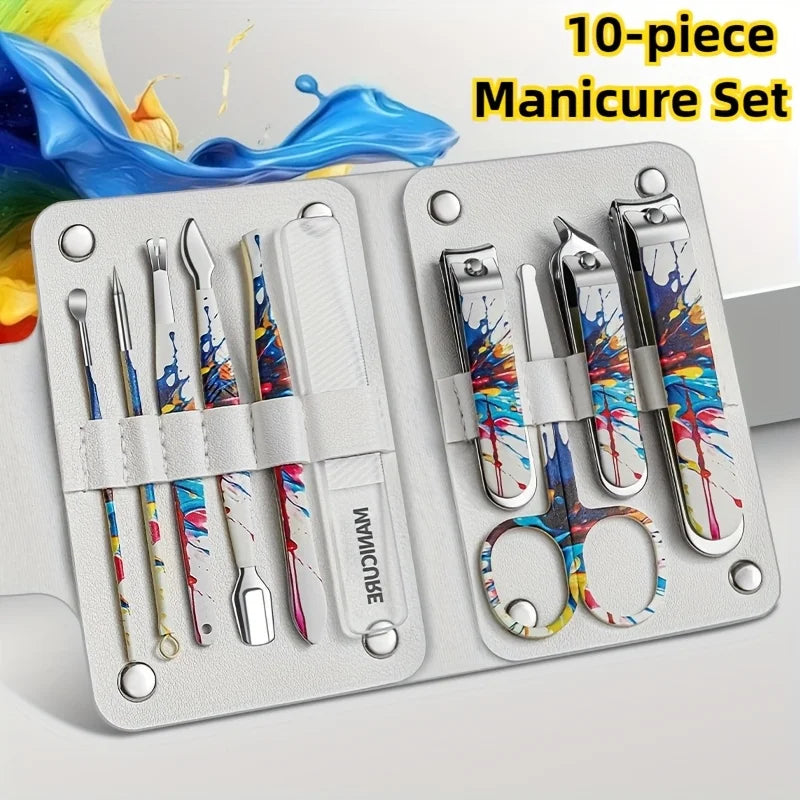 Stainless Steel Anti-Splash Nail Clipper Set