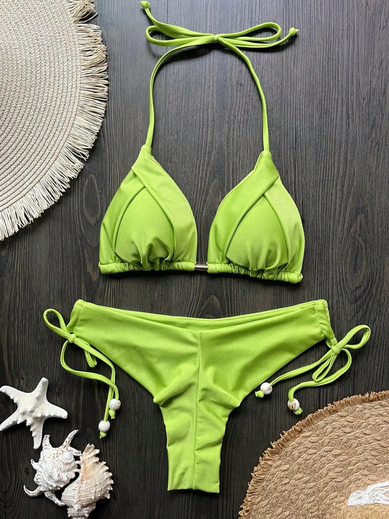 New Sexy 13-Color Brazilian Push-Up Triangle Bikini Swimwear Set