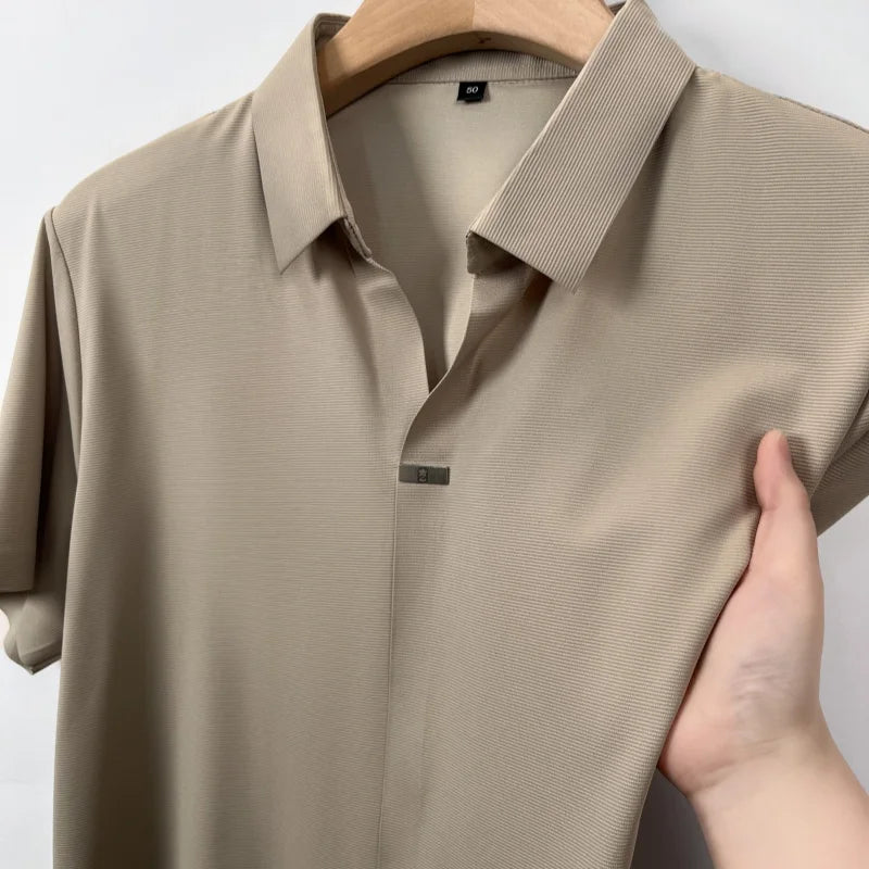 Ice Silk Polo Shirt