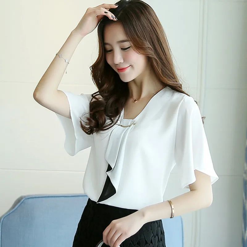 Chiffon Bow Blouse