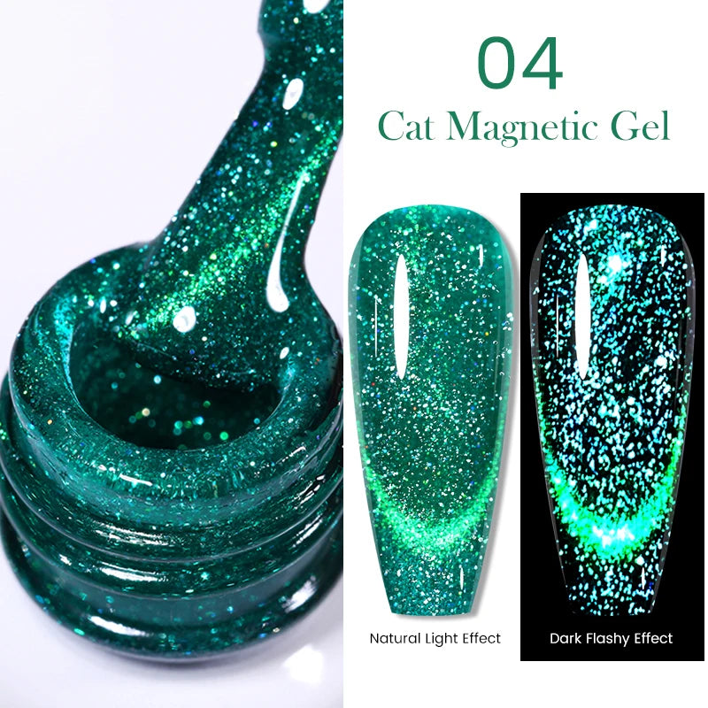 Sparkling Magnetic Cat Eye Gel Polish