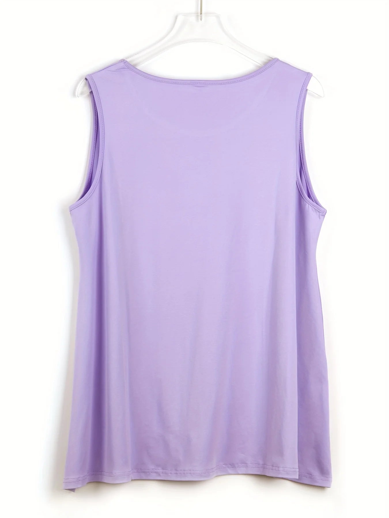 Plus Size Purple Sleeveless Tank Top