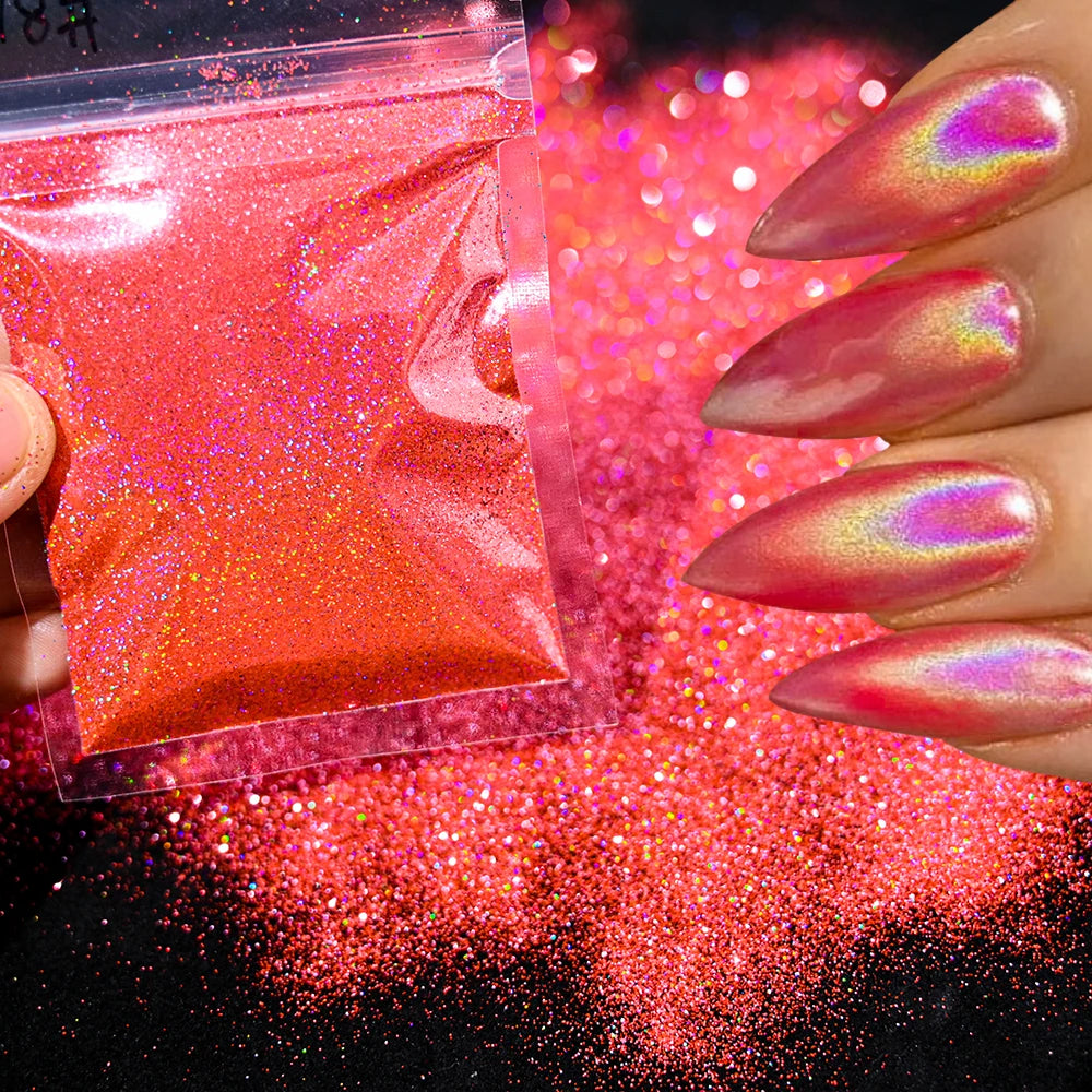 Blue-Green Luminous Nail Powder