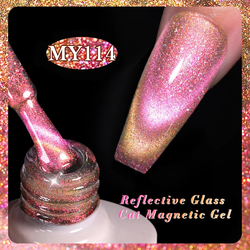 Sparkling Magnetic Cat Eye Gel Polish