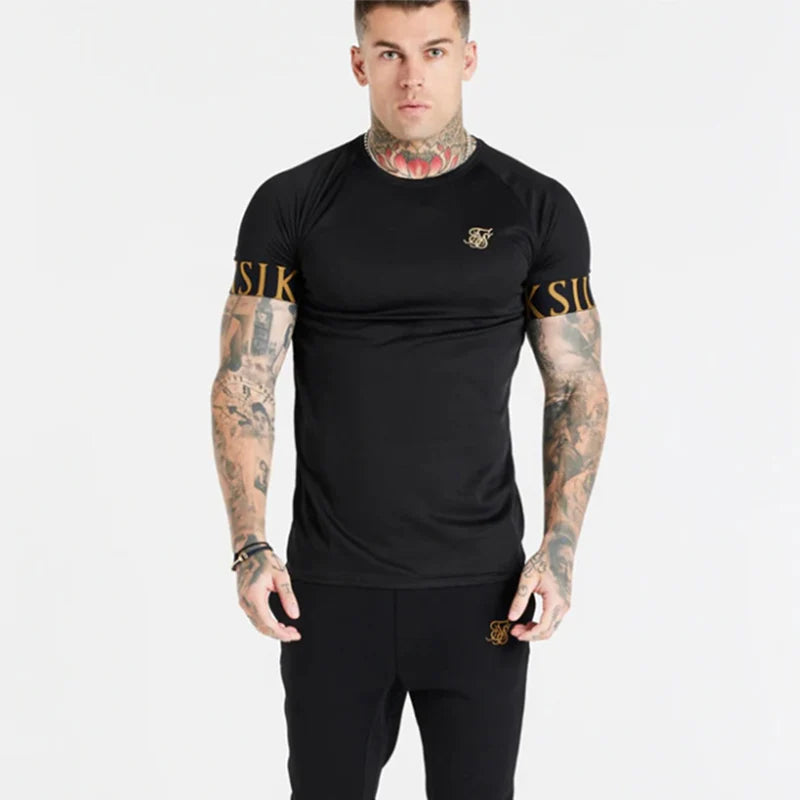 Summer Casual Compression Mesh Tops Tee