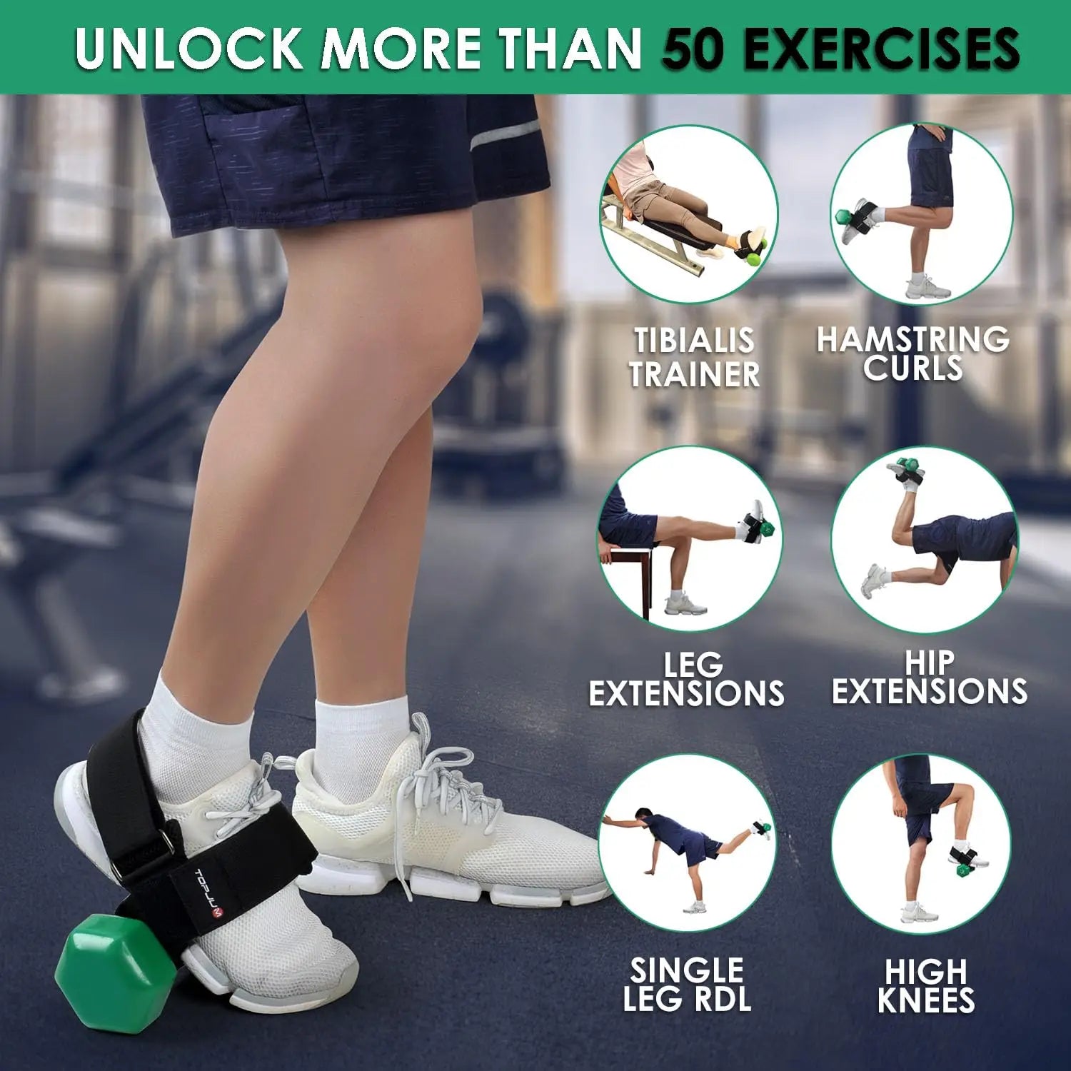 Dumbbell Ankle Foot Strap