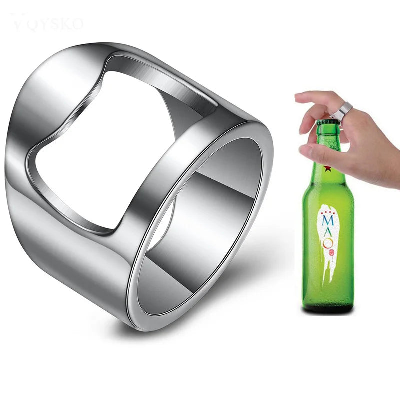 Stainless Steel Ring Bottle Opener