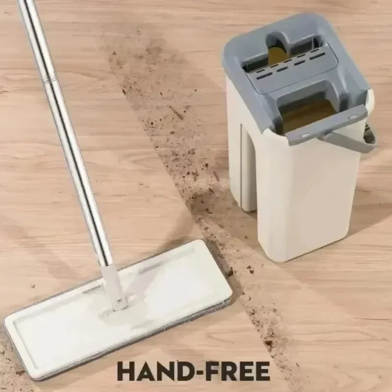 Flat Mop Set with Rotating Head