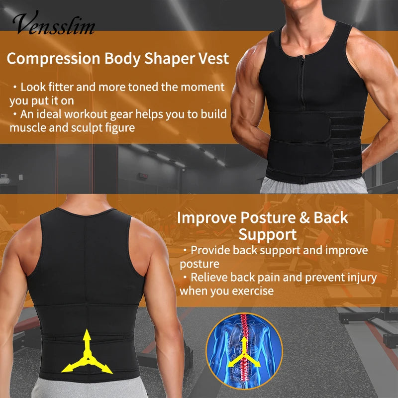 Vest Waist Trainer Sweat Shirt Abdomen Slimming