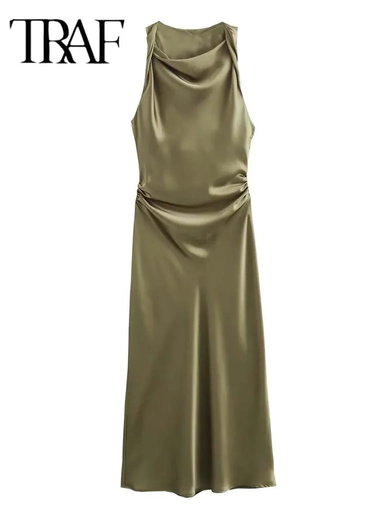 Elegant Satin Slip Dress