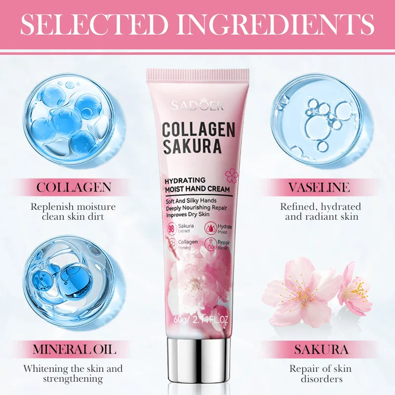 Sakura Collagen Hand Cream