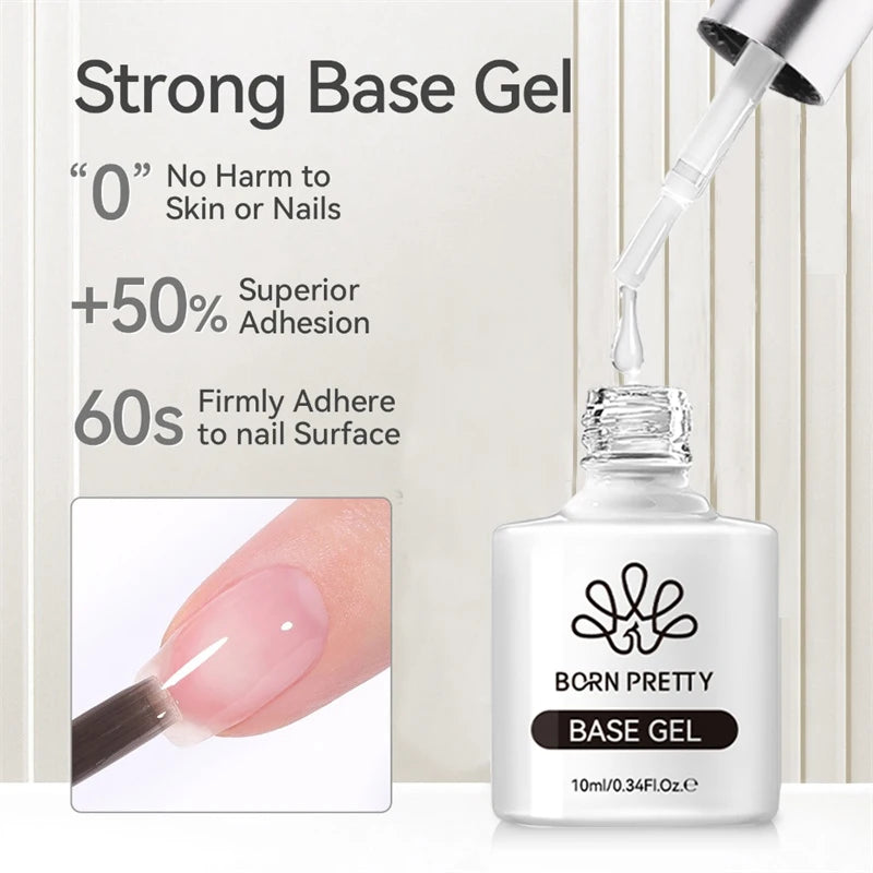 Super Top Coat and Base Gel Nail Polish Set