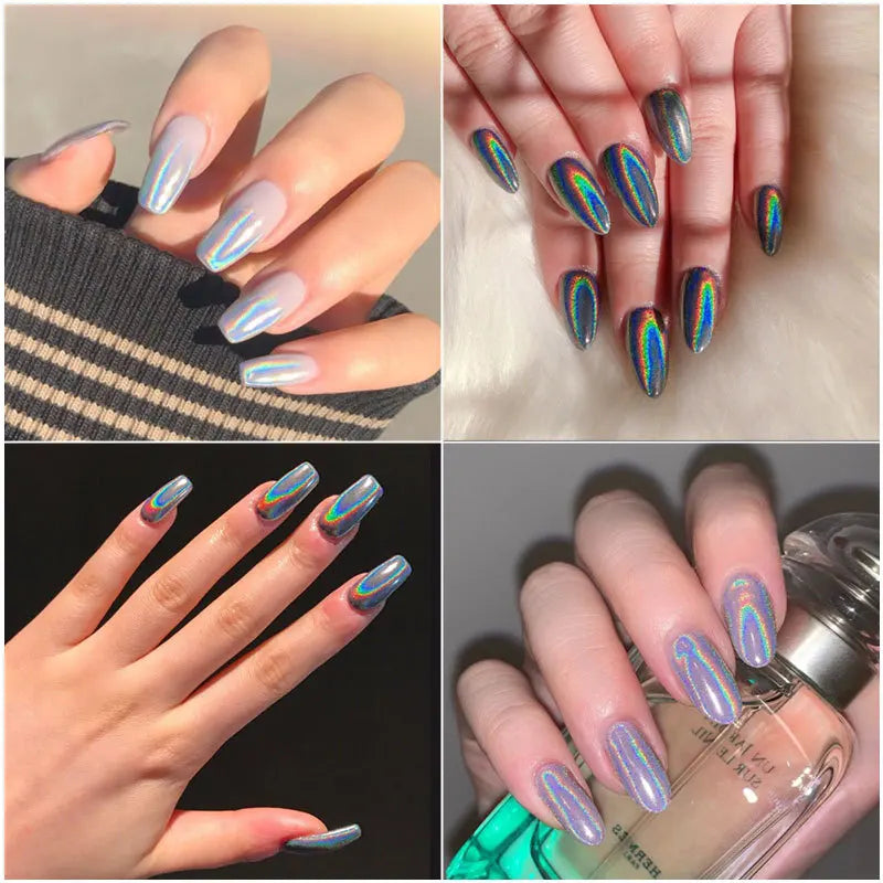 12-Jar Holographic Unicorn Glitter Powder Set