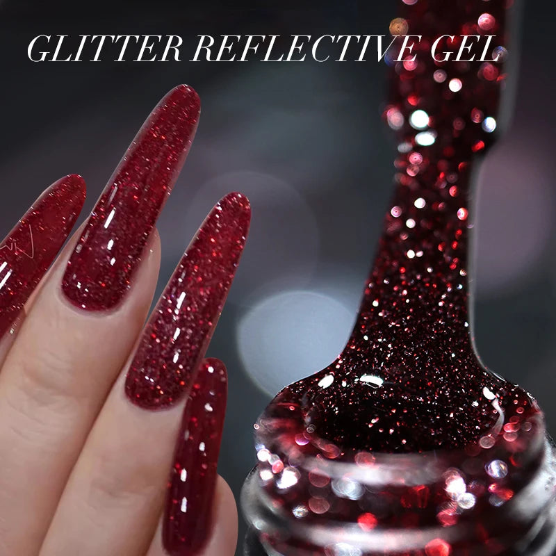 15ml Silver Reflective Nail Gel Polish