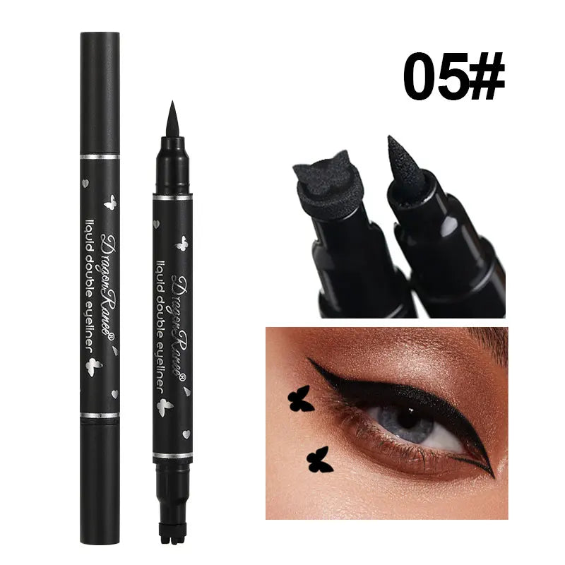 Double-Ended Waterproof Stamp Eyeliner Pen