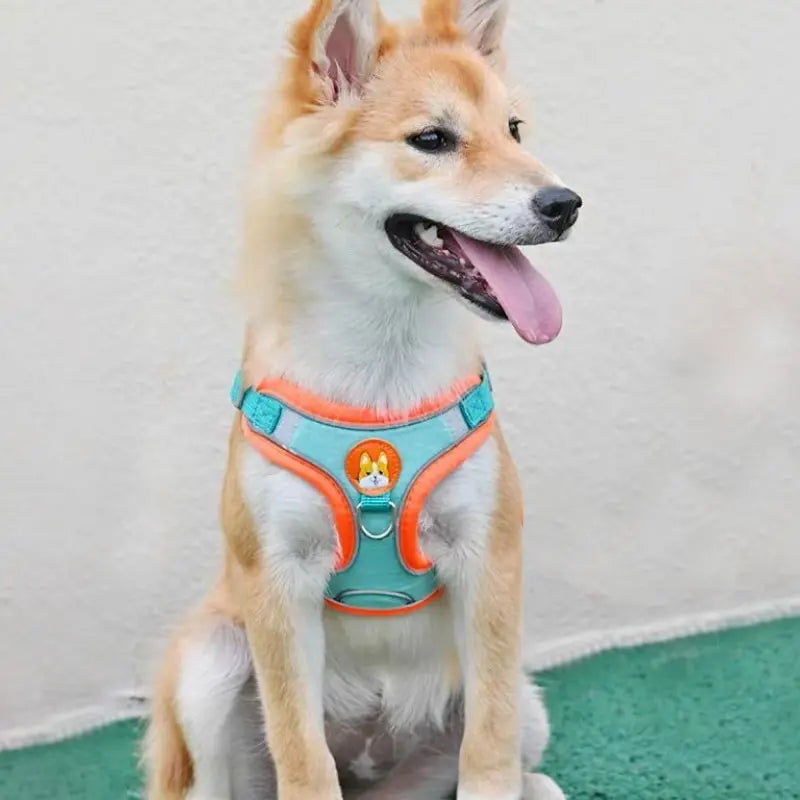 Adjustable No-Pull Reflective Pet Harness