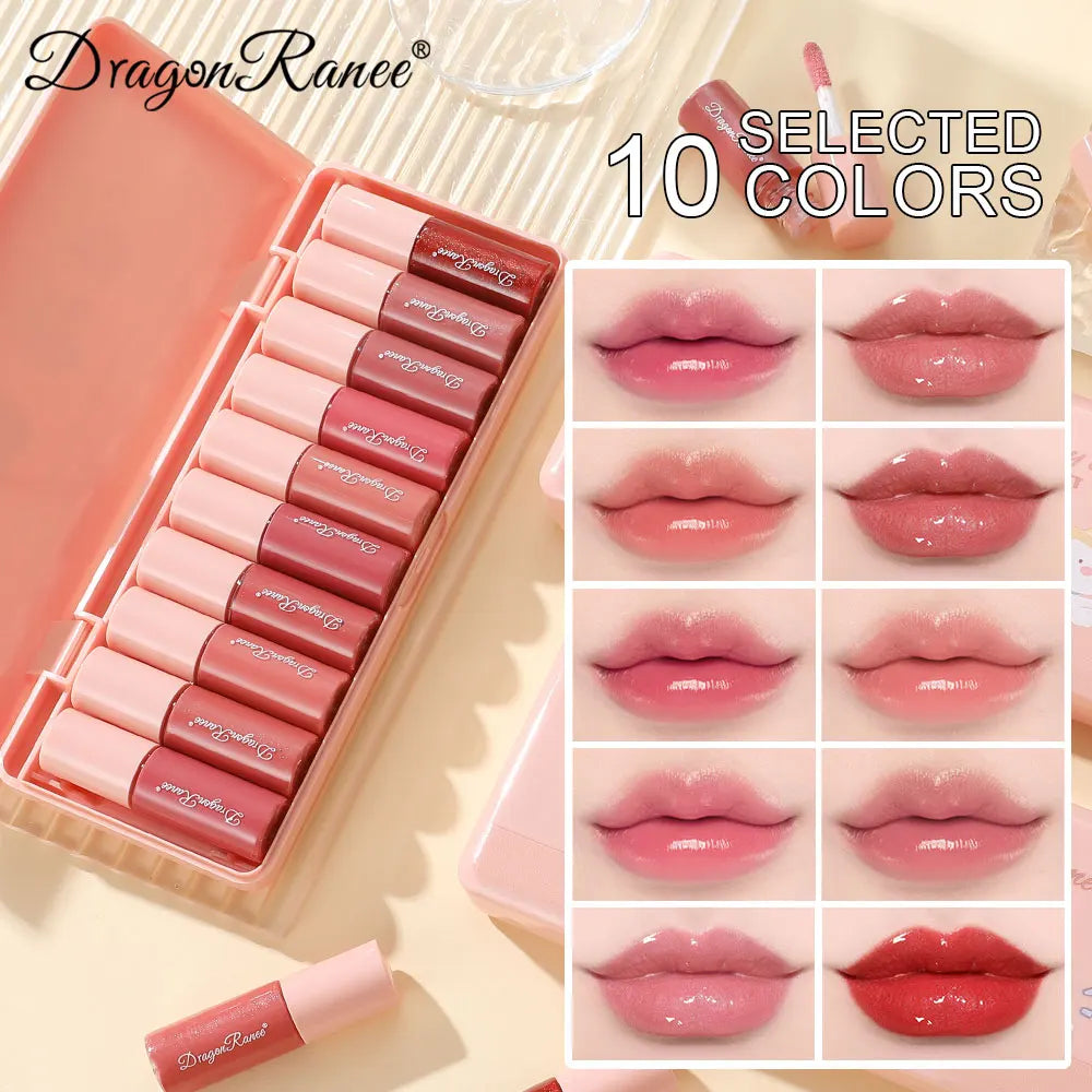 10-Piece Shimmering Lip Gloss Set