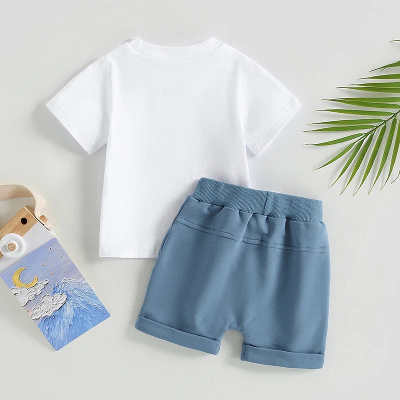 Summer Cotton Boys Clothing Set