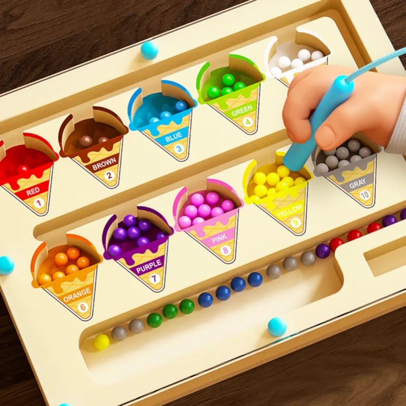 Magnetic Bead Maze Puzzle