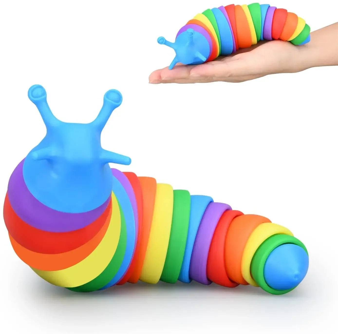 3D Colorful Fidget Slug Toy