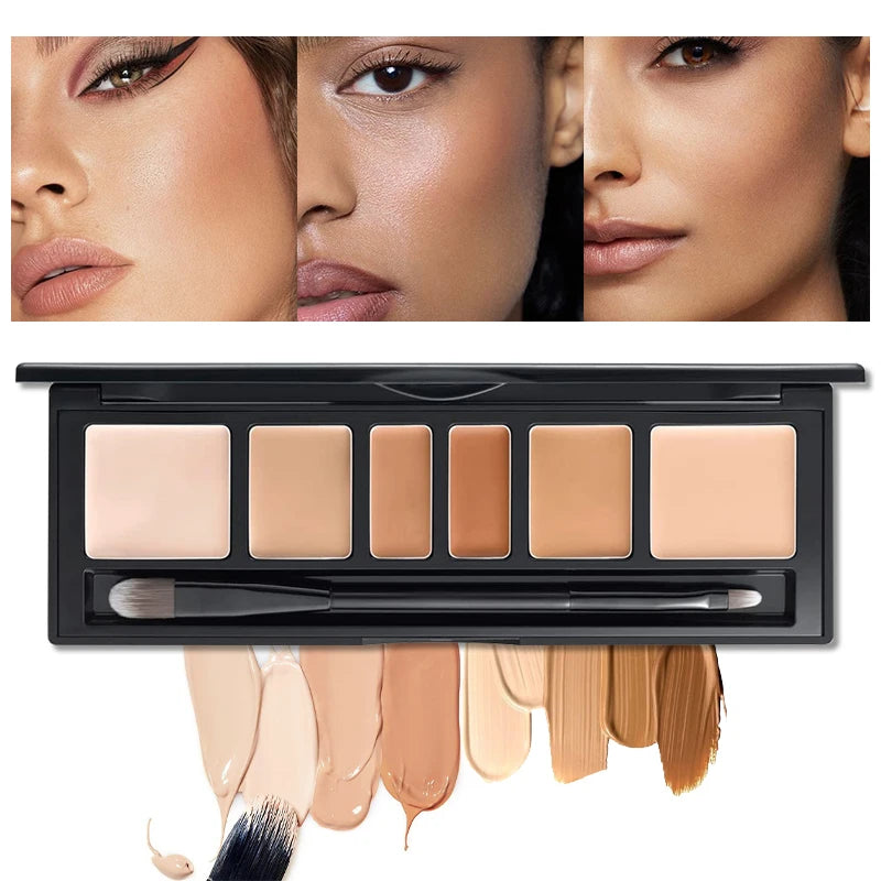 6-Color Waterproof Concealer Palette