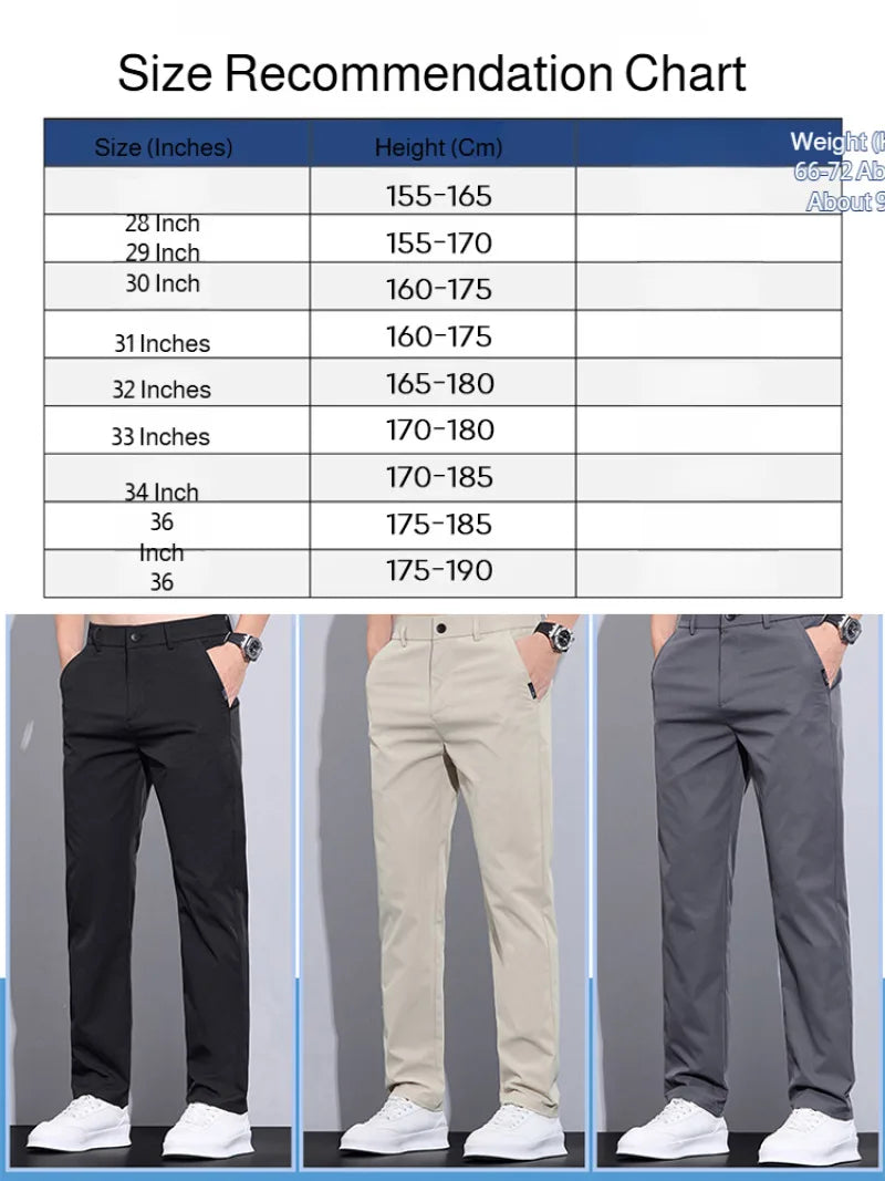 Ice Silk Slim Pants