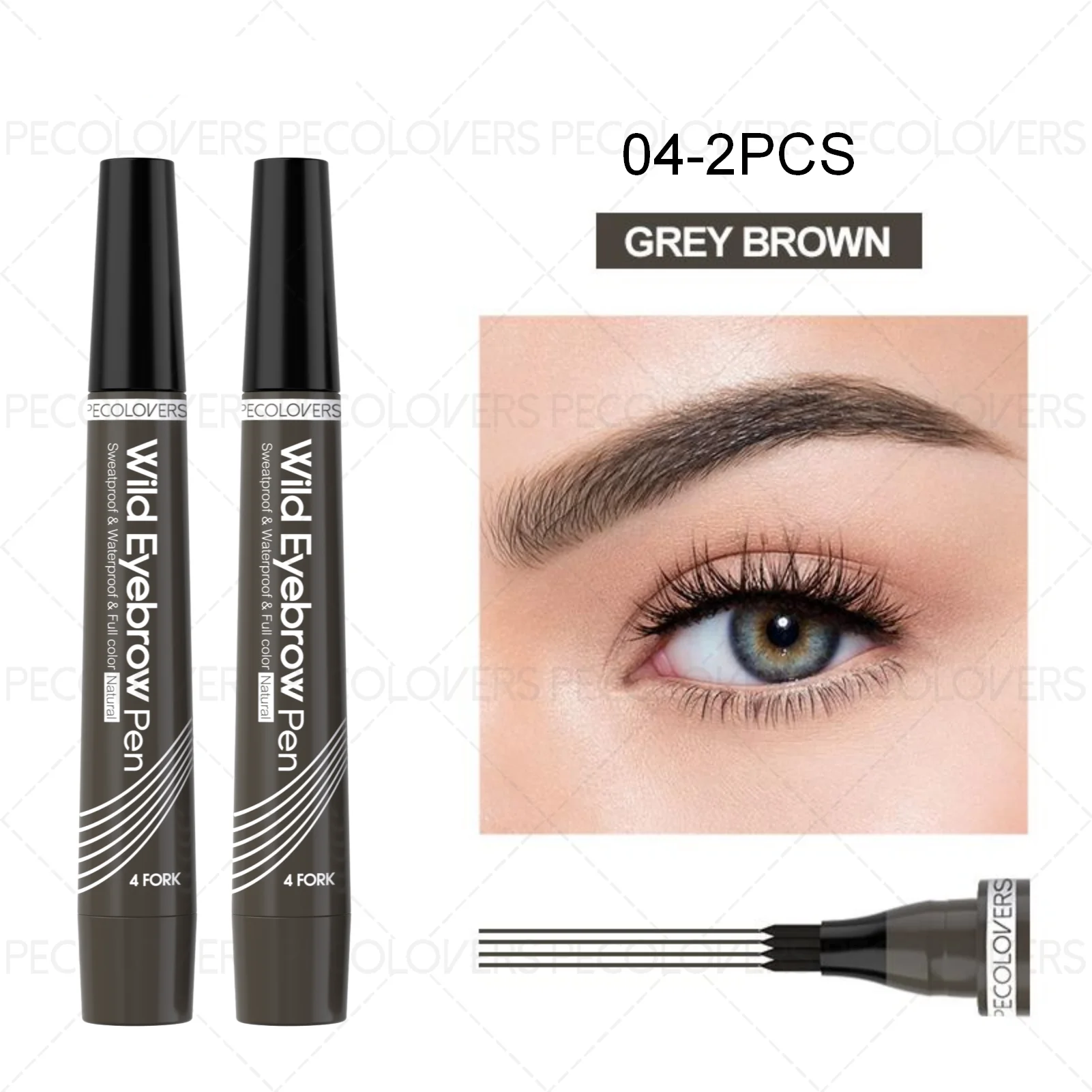 Waterproof 4-Tip Eyebrow Pen