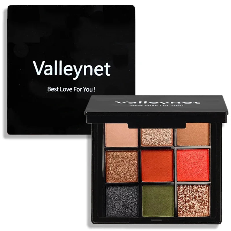 Red Wine-Inspired 9-Color Eyeshadow Palette