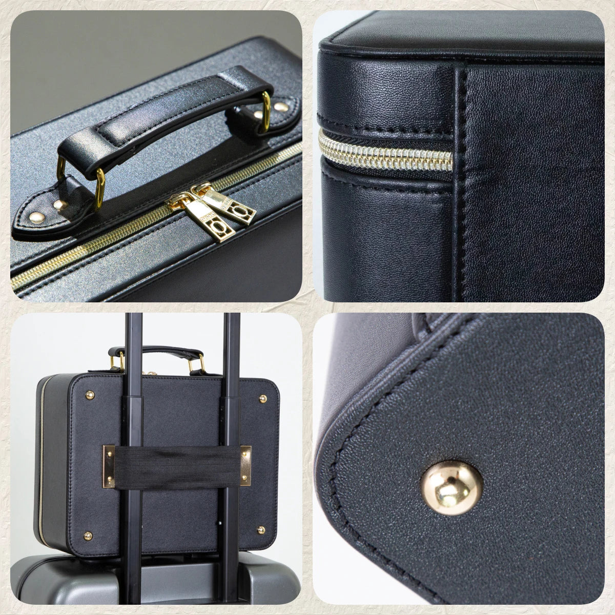 LED Lighted Travel Makeup Train Case