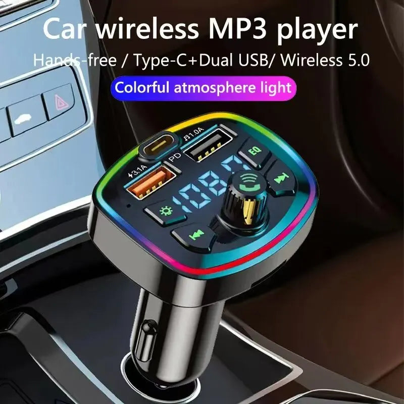 Bluetooth 5.0 FM Transmitter Car Charger